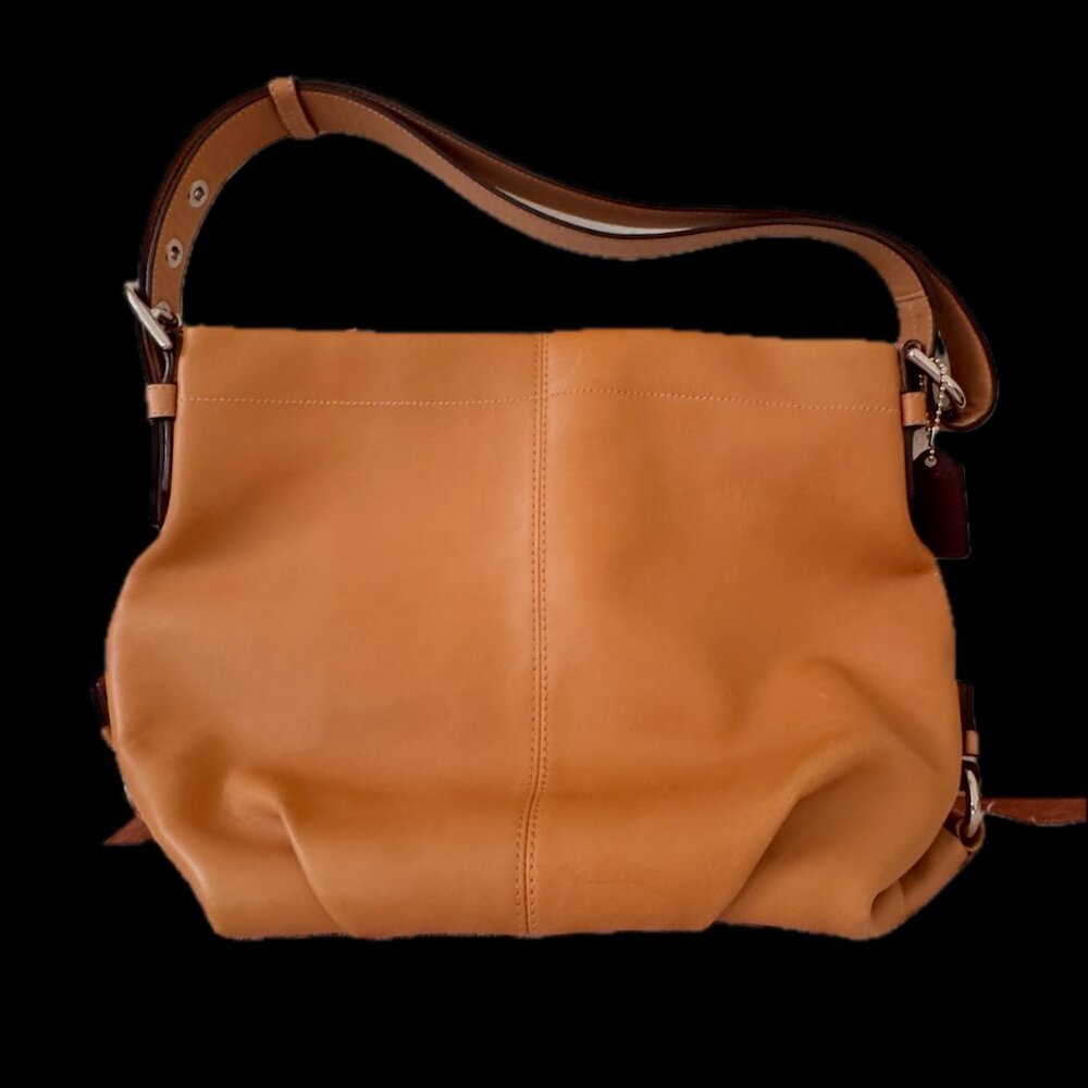 Coach Camel Leather Convertible Hobo bag F15064 - Picture 2 of 16